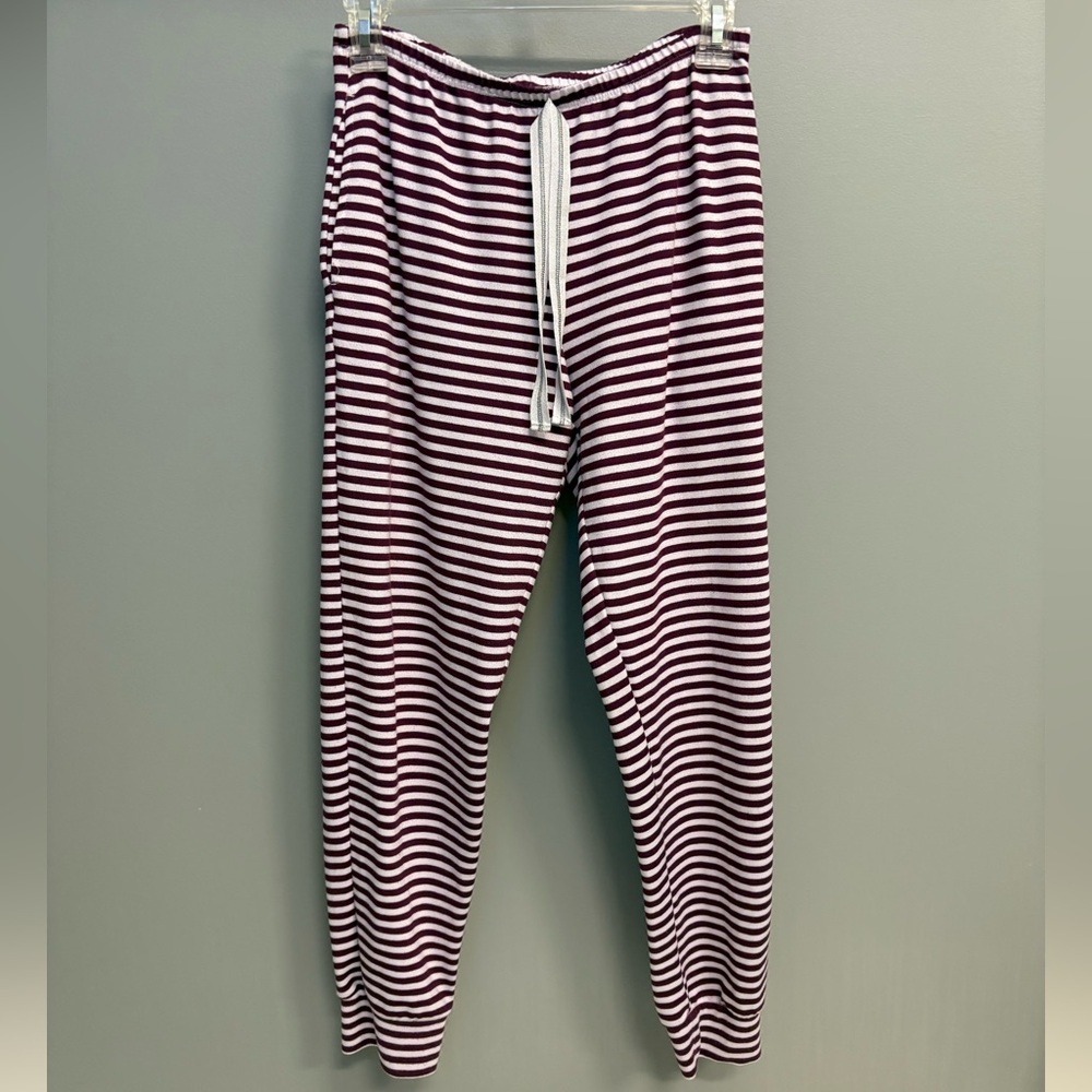 Jockey women’s striped lounge joggers pajama pants - size small